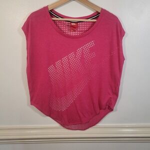 Nike Women's Athletic Top Pink Sleeveless Activewear T-Shirt Size Small